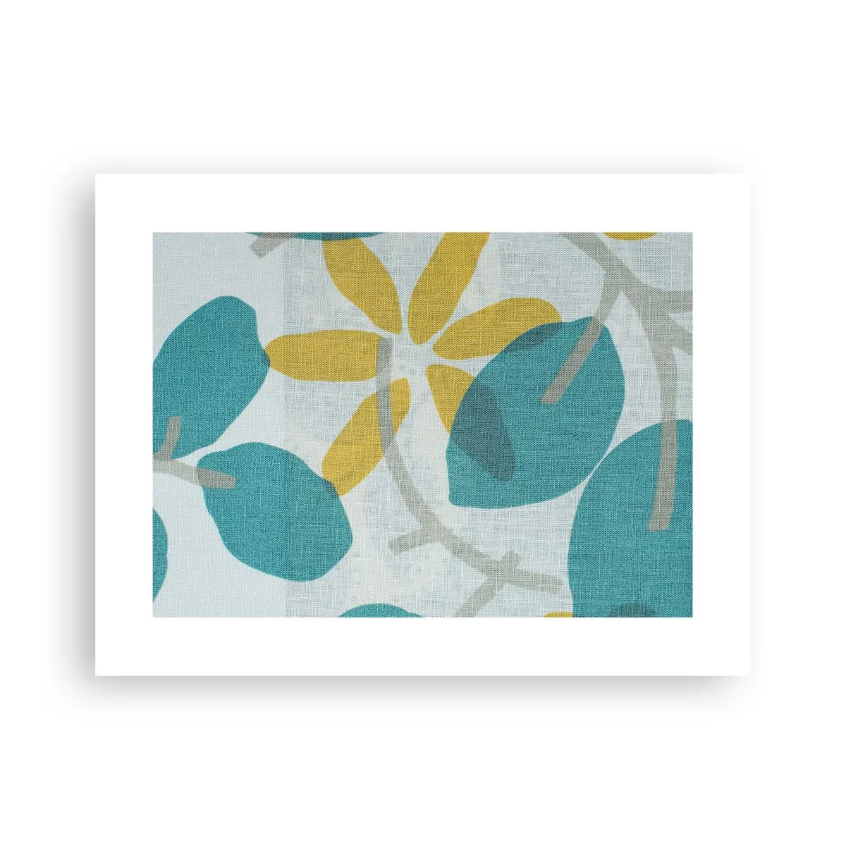 Plakat - Wśród lazurowych liści - 40x30 cm