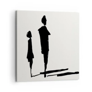 Obraz na płótnie - Na pewno razem? - 60x60 cm