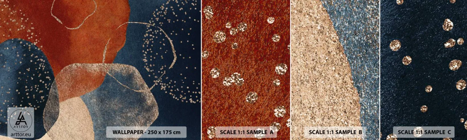 Fototapeta Próbka Samoprzylepna Deluxe Sticker - Lekkość bytu - Abstrakcja, Sztuka, Nowoczesna Sztuka - 100x30 cm