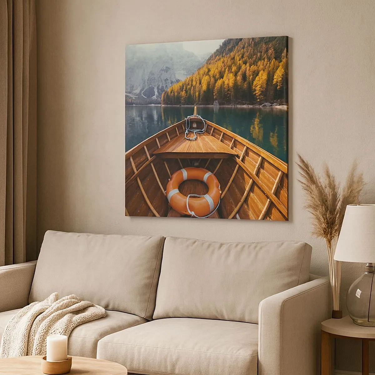 Obraz na płótnie - Górska wycieczka - 30x30 cm