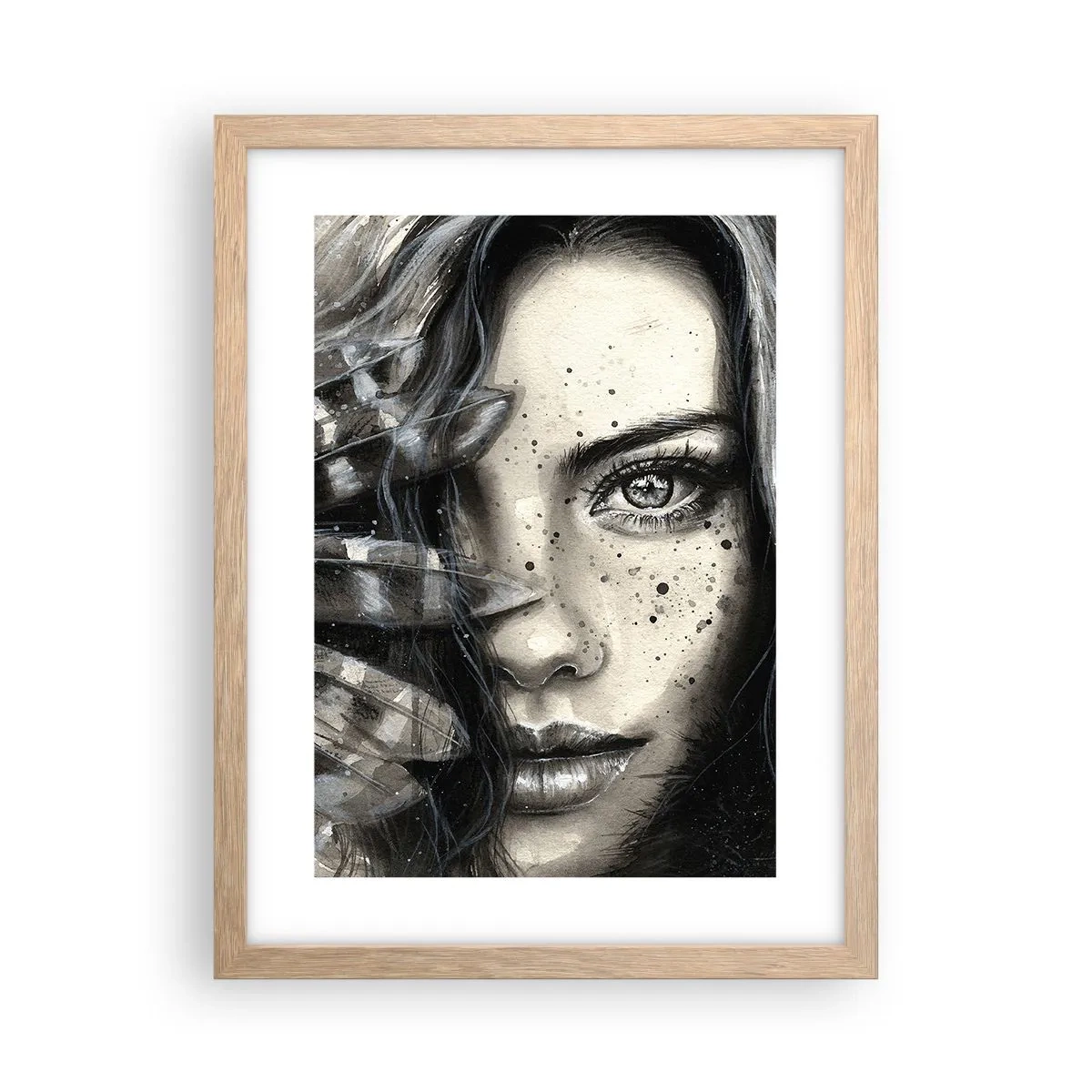 Plakat w ramie jasny dąb - Dzika piękność - 30x40 cm