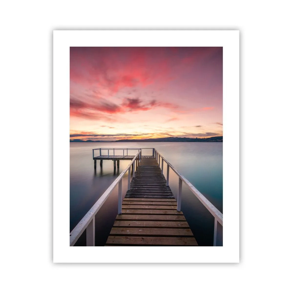 Plakat - Łagodny płomień wieczoru - 40x50 cm