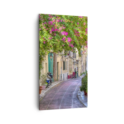 Obraz na płótnie - Kwitnący zaułek - 45x80 cm