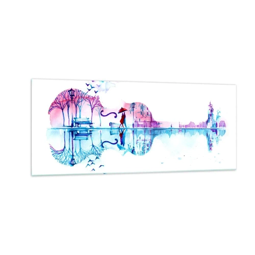 Obraz na szkle - Kantyczki deszczu wam przyniosę - 100x40 cm