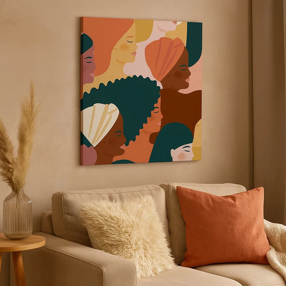 Obraz na płótnie - Tylko kobiecość - 30x30 cm