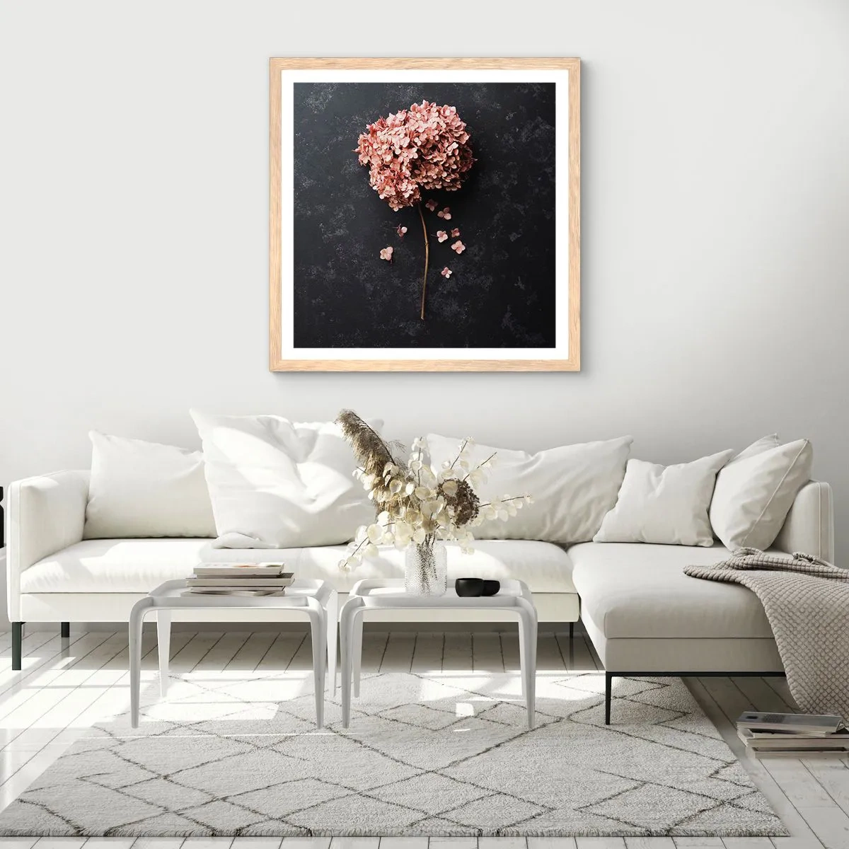 Plakat w ramie jasny dąb - Prawdziwie romantyczny znak - 60x60 cm