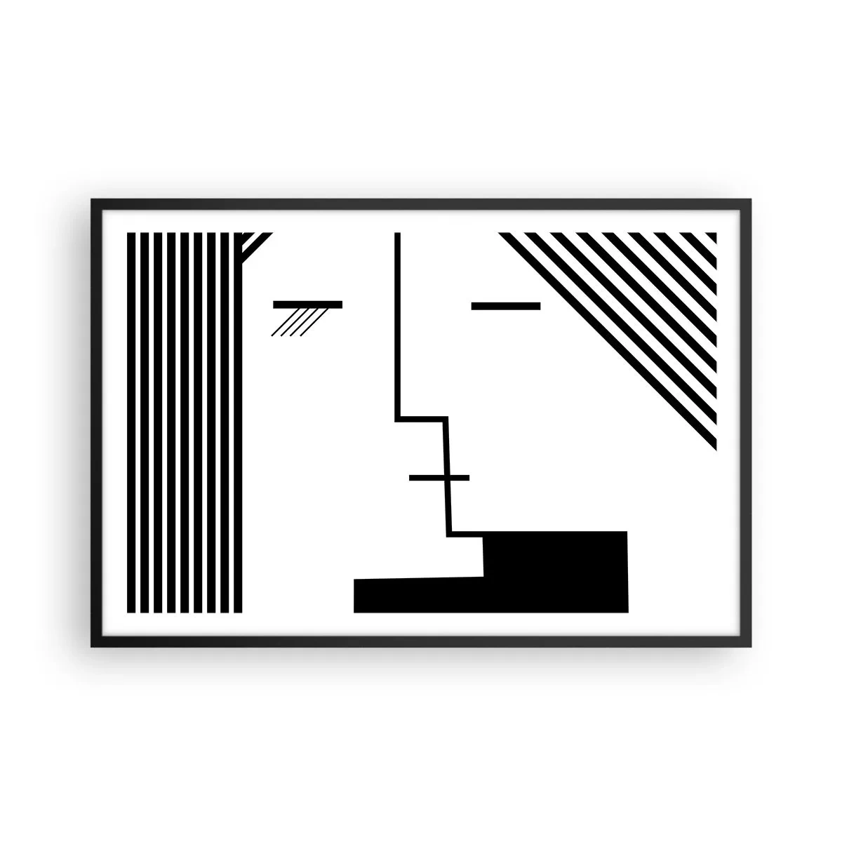 Plakat w czarnej ramie - Po prostu pocałunek - 91x61 cm