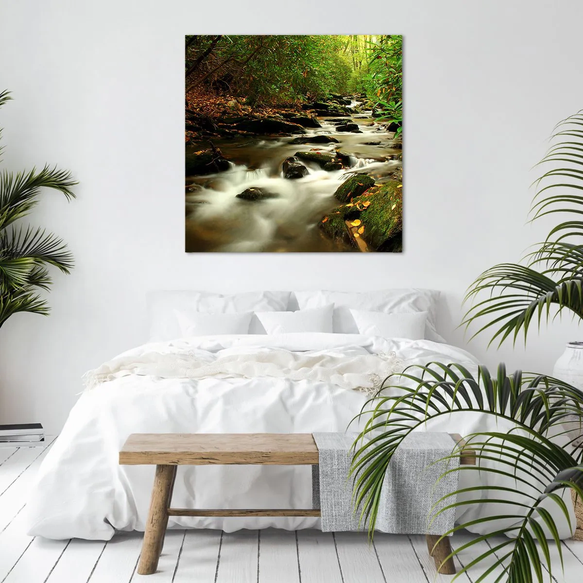 Obraz na płótnie - Jak płynne srebro - 70x70 cm