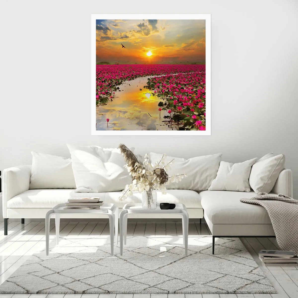 Plakat - Tajemne życie jeziora - 40x40 cm