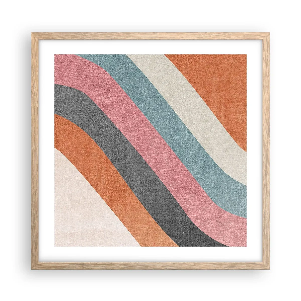 Plakat w ramie jasny dąb - Kompozycja diagonalna – ruch - 50x50 cm