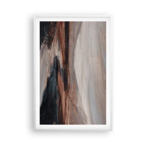 Plakat w białej ramie -  Spokojna dolina - 61x91 cm