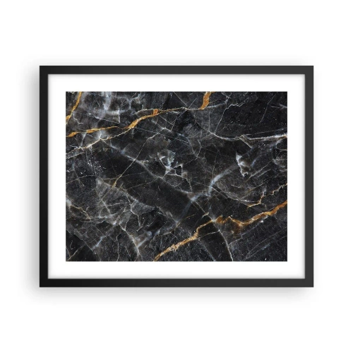 Plakat w czarnej ramie - Wewnętrzne życie kamienia - 50x40 cm