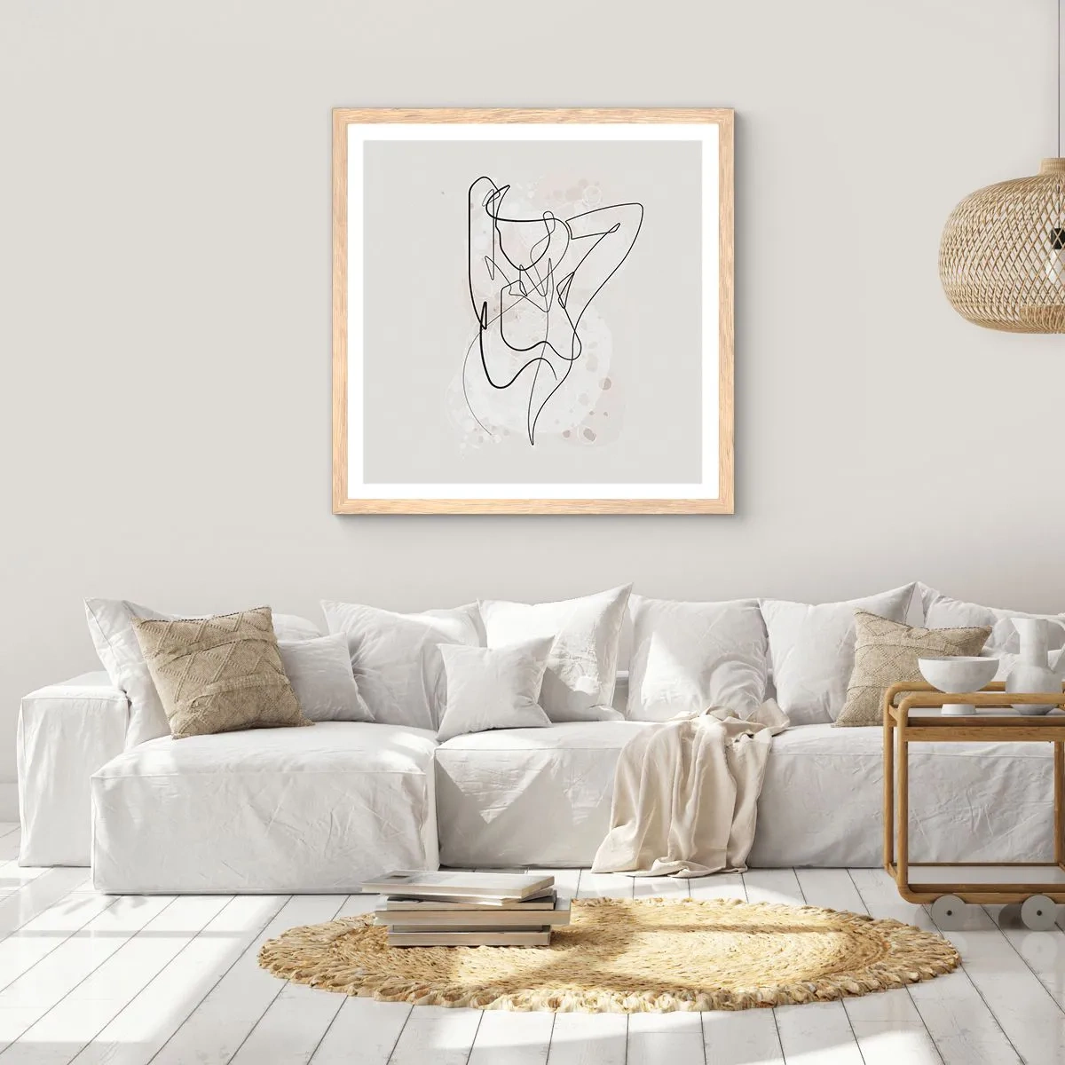 Plakat w ramie jasny dąb - Sztuka uwodzenia - 40x40 cm