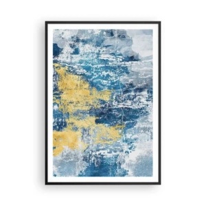 Plakat w czarnej ramie - Abstrakcja pełna pogody - 70x100 cm