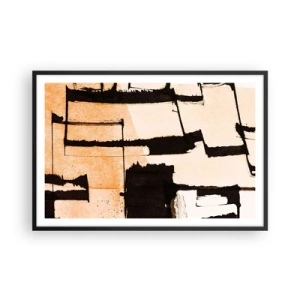 Plakat w czarnej ramie - Jednak porządek - 91x61 cm