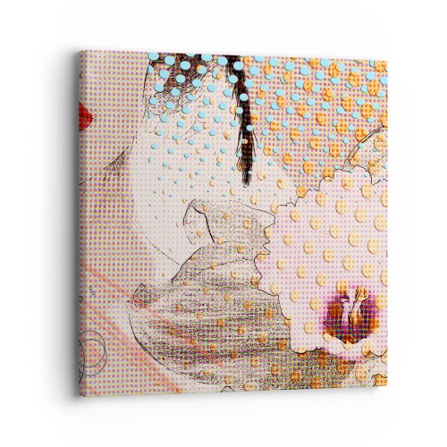 Obraz na płótnie - Komiksowa heroina - 30x30 cm