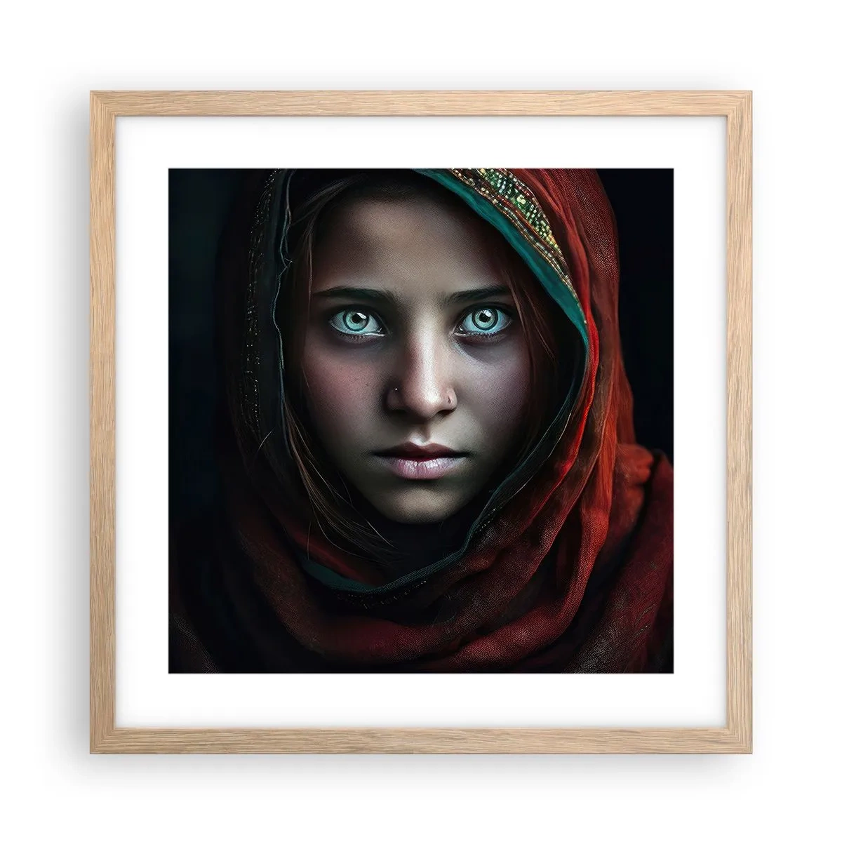 Plakat w ramie jasny dąb - Wschodnia księżniczka - 40x40 cm