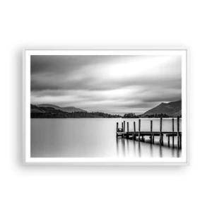 Plakat w białej ramie - Łagodność i siła - 100x70 cm