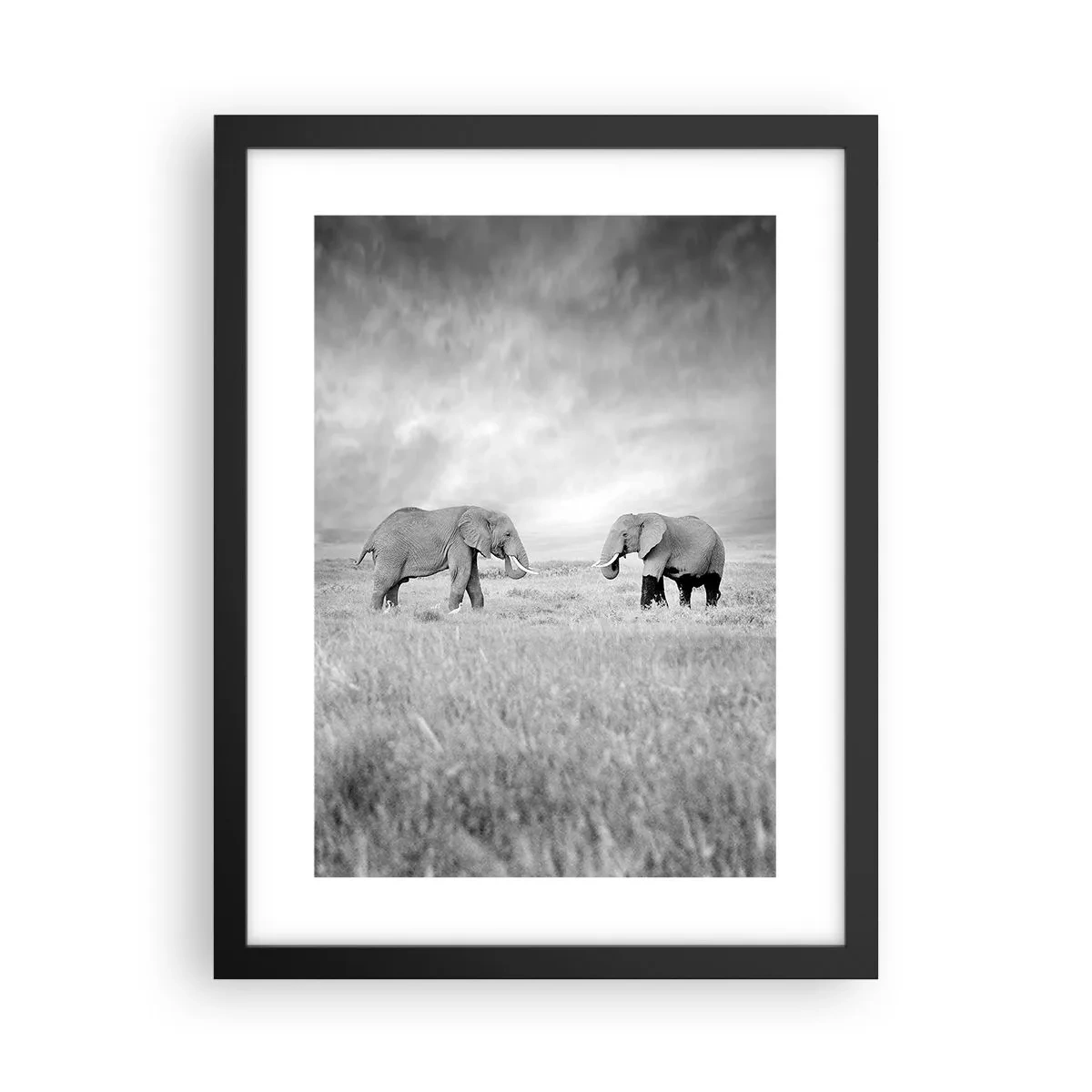 Plakat w czarnej ramie - Szare jest piękne - 30x40 cm