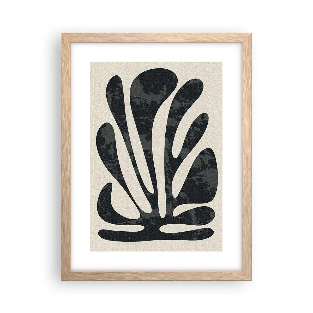 Plakat w ramie jasny dąb - Abstrakcja wielopalczasta - 30x40 cm