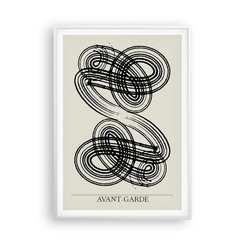 Plakat w białej ramie - Wyszło spontanicznie - 70x100 cm