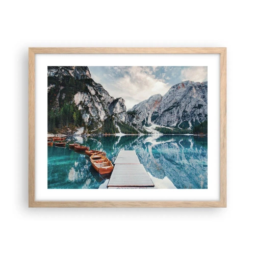 Plakat w ramie jasny dąb - Pokażemy ci piękno - 50x40 cm