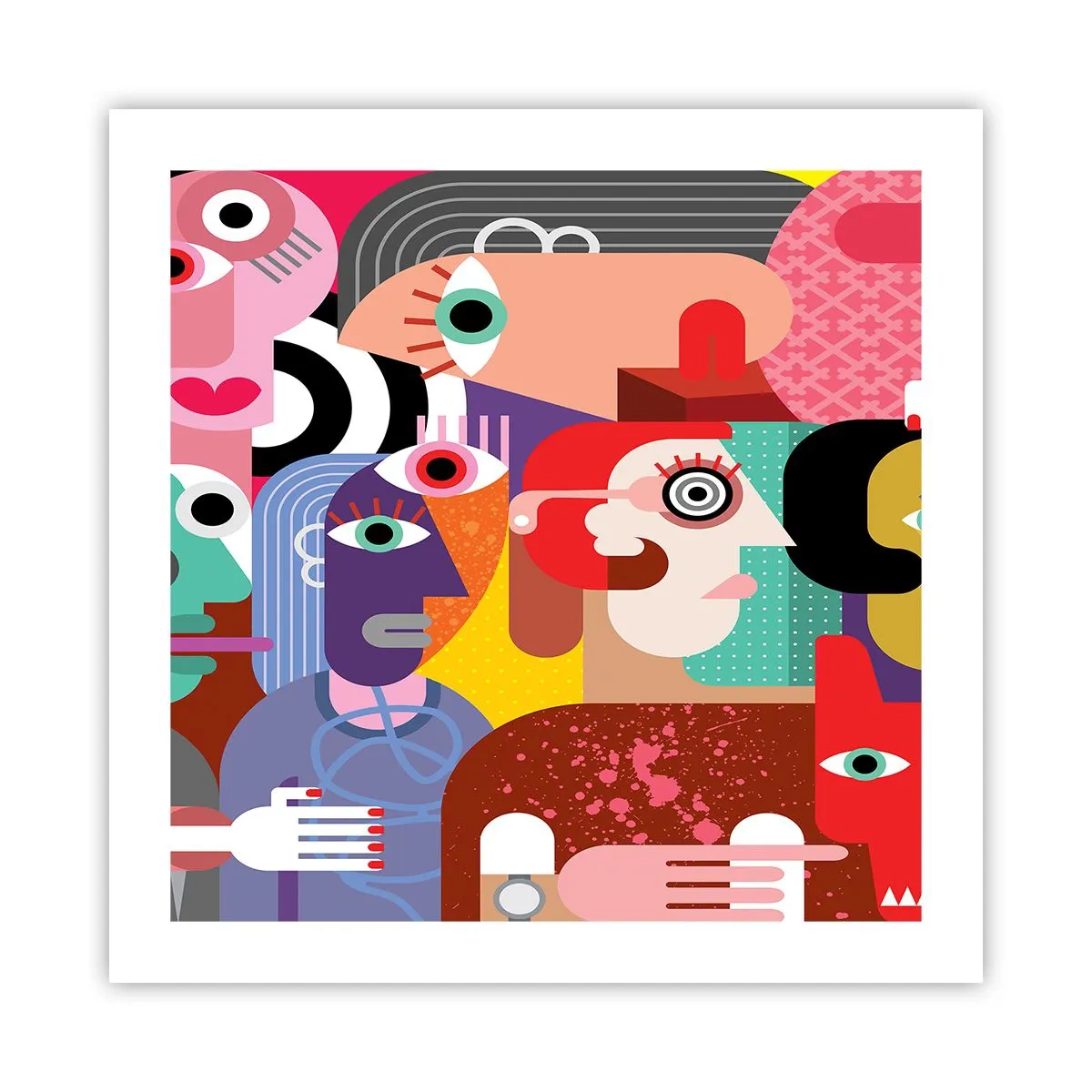 Plakat - My od pana Picassa - 50x50 cm