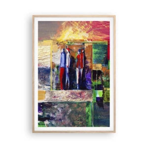 Plakat w ramie jasny dąb - Relacje i emocje - 70x100 cm