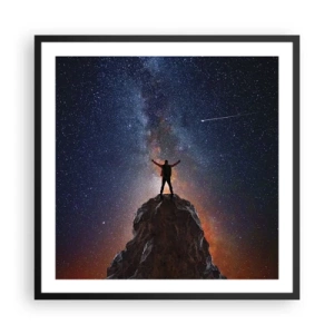 Plakat w czarnej ramie - Moc jest ze mną! - 60x60 cm