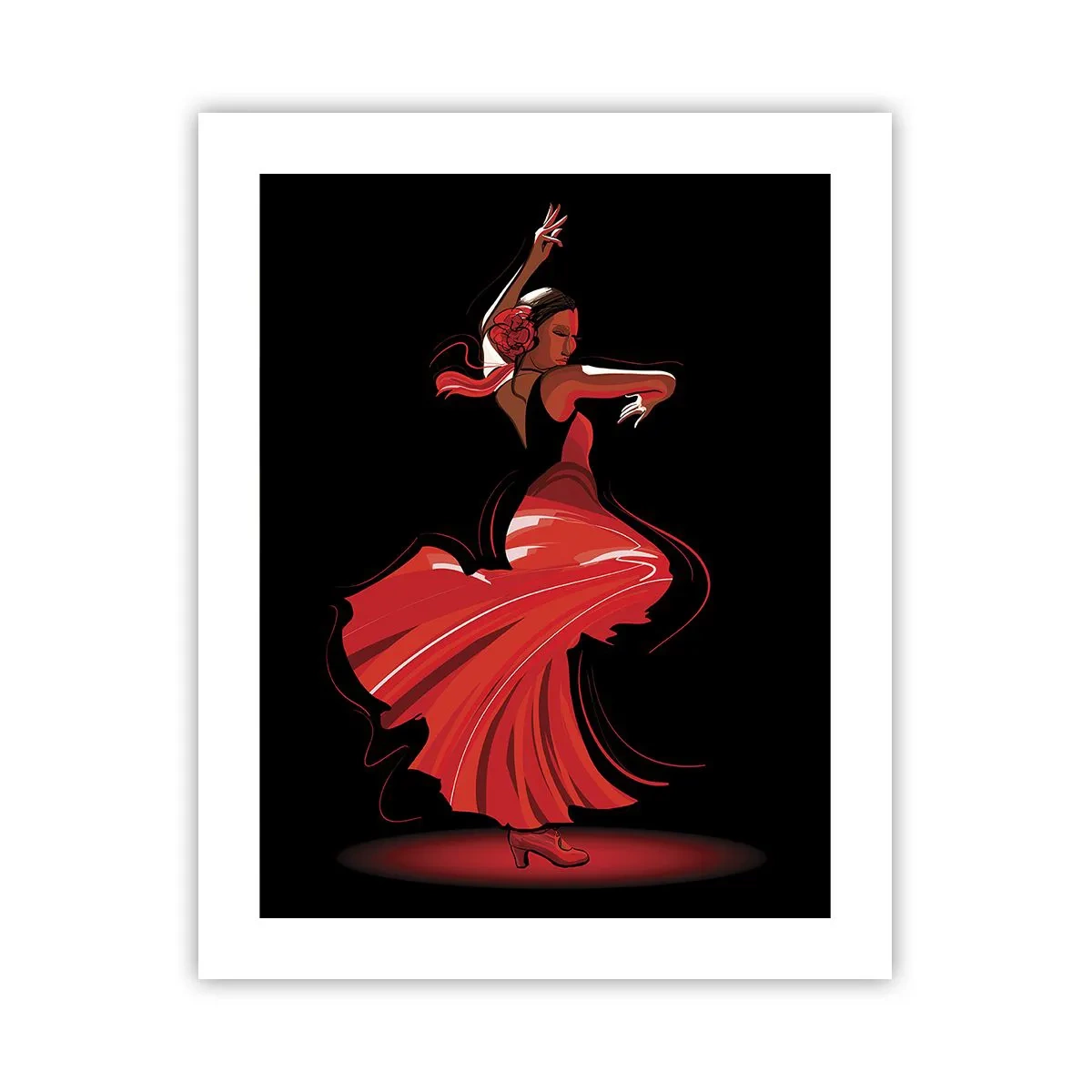 Plakat - Ognisty duch flamenco - 40x50 cm