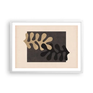 Plakat w białej ramie - Brak i dopełnienie - 70x50 cm