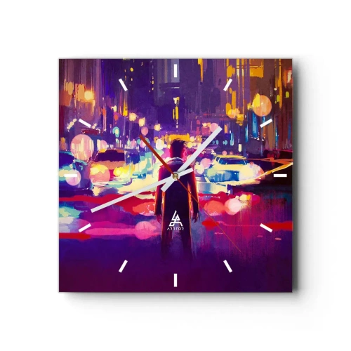 Zegar ścienny - Zanurzony w świetle - 40x40 cm