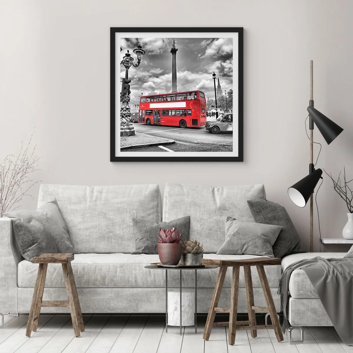 Plakat w czarnej ramie - Prawdziwy krwioobieg miasta - 60x60 cm