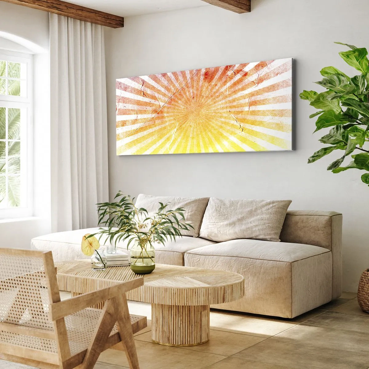 Obraz na płótnie - Wschody i zachody - 90x30 cm