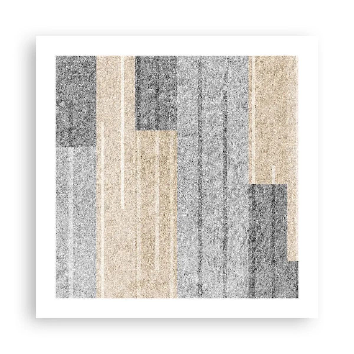 Plakat - Kompozycja: trzymać pion - 50x50 cm