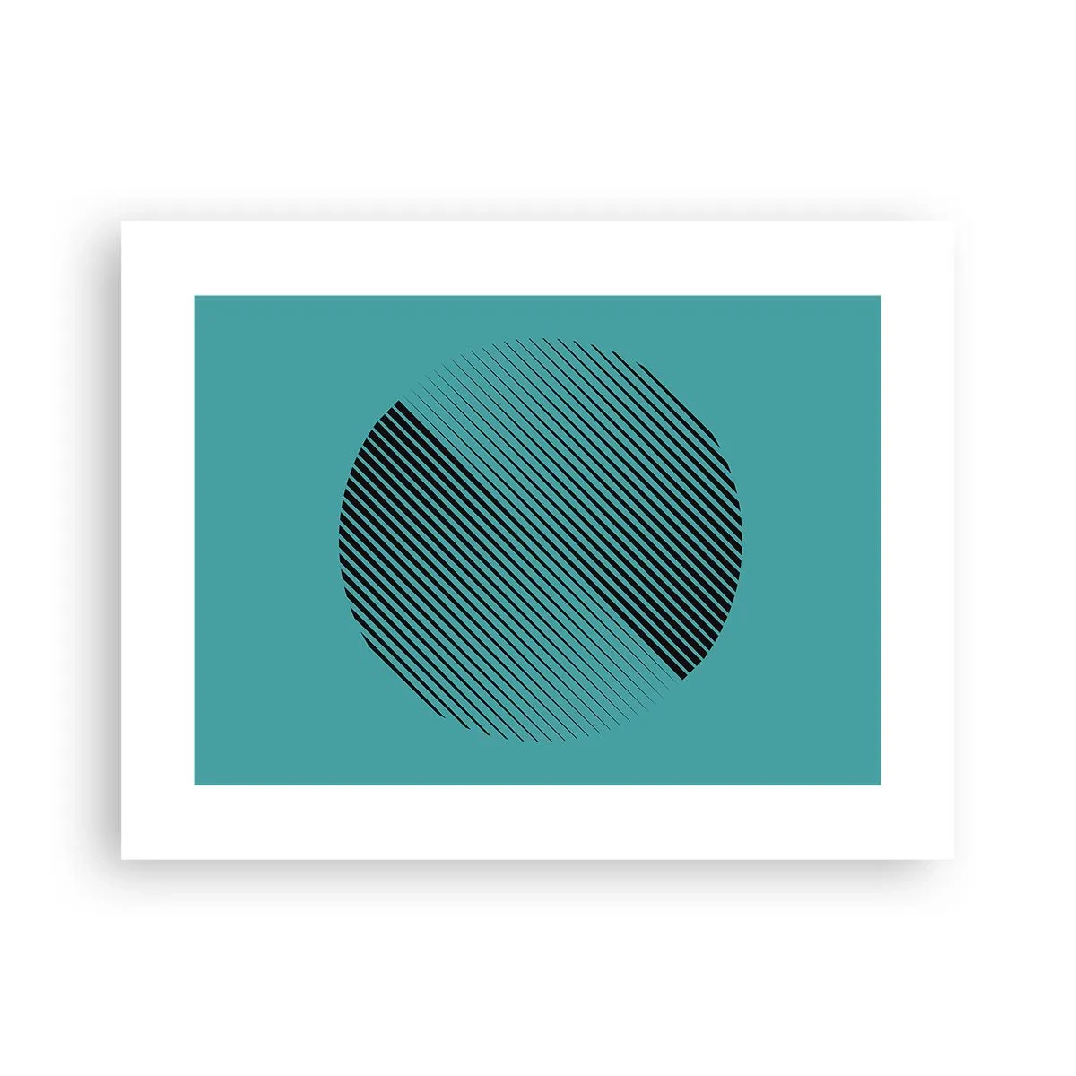 Plakat - Koło – geometryczna wariacja - 40x30 cm