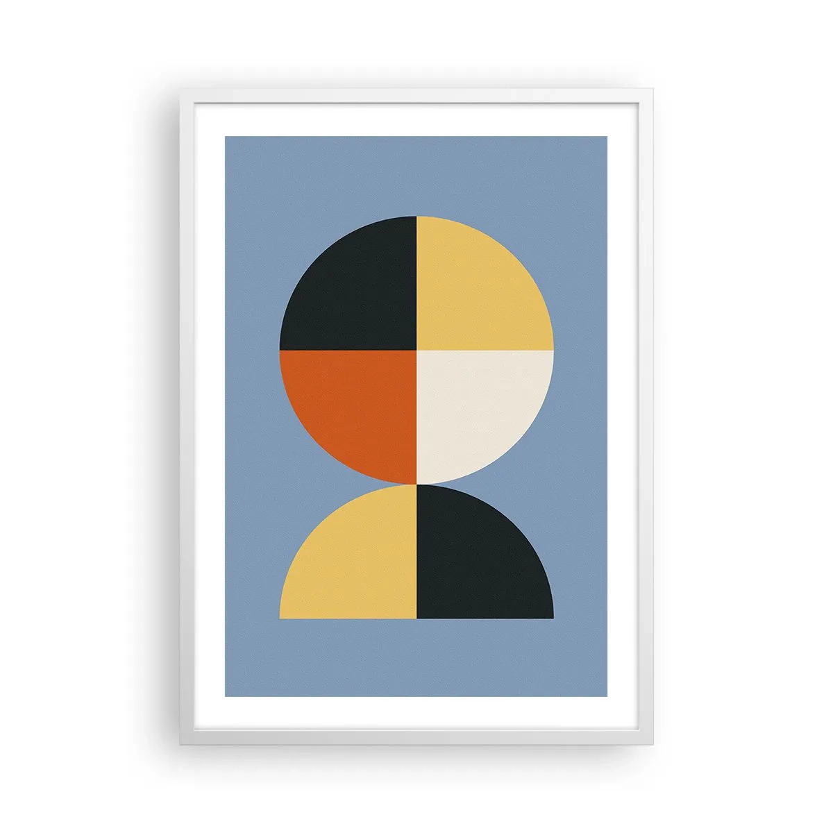 Plakat w białej ramie - Patrz i licz - 50x70 cm