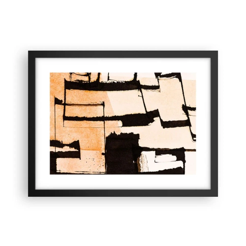 Plakat w czarnej ramie - Jednak porządek - 40x30 cm