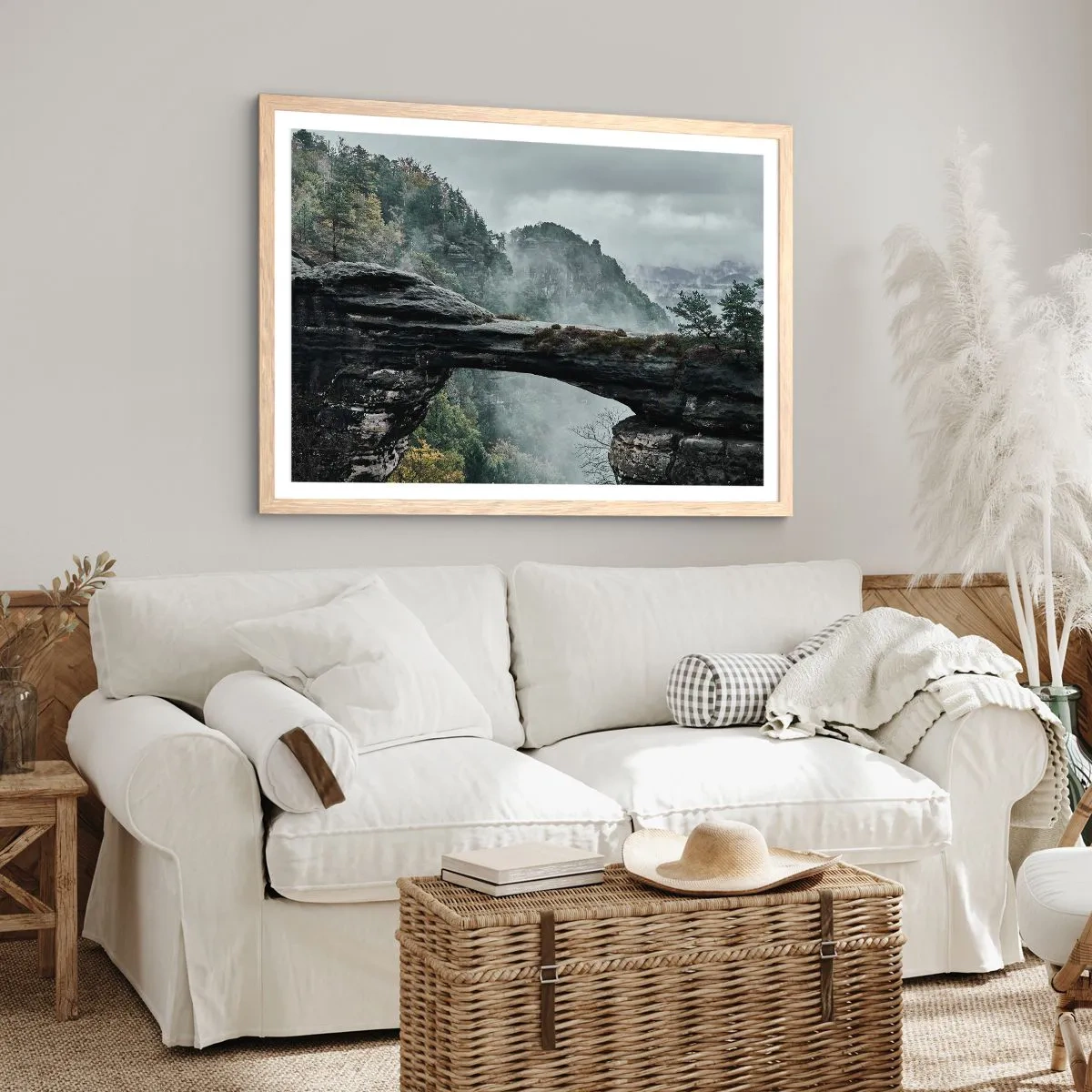 Plakat w ramie jasny dąb - Zaraz się zacznie przygoda - 40x30 cm