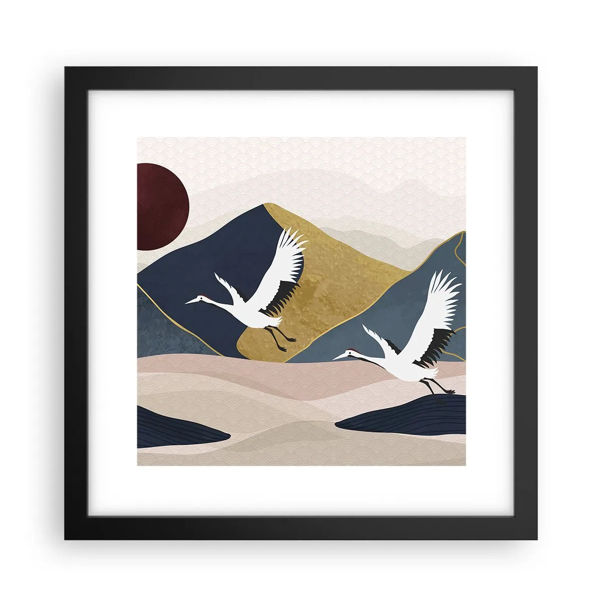 Plakat w czarnej ramie - I znowu ZLECIAŁ dzień - 30x30 cm
