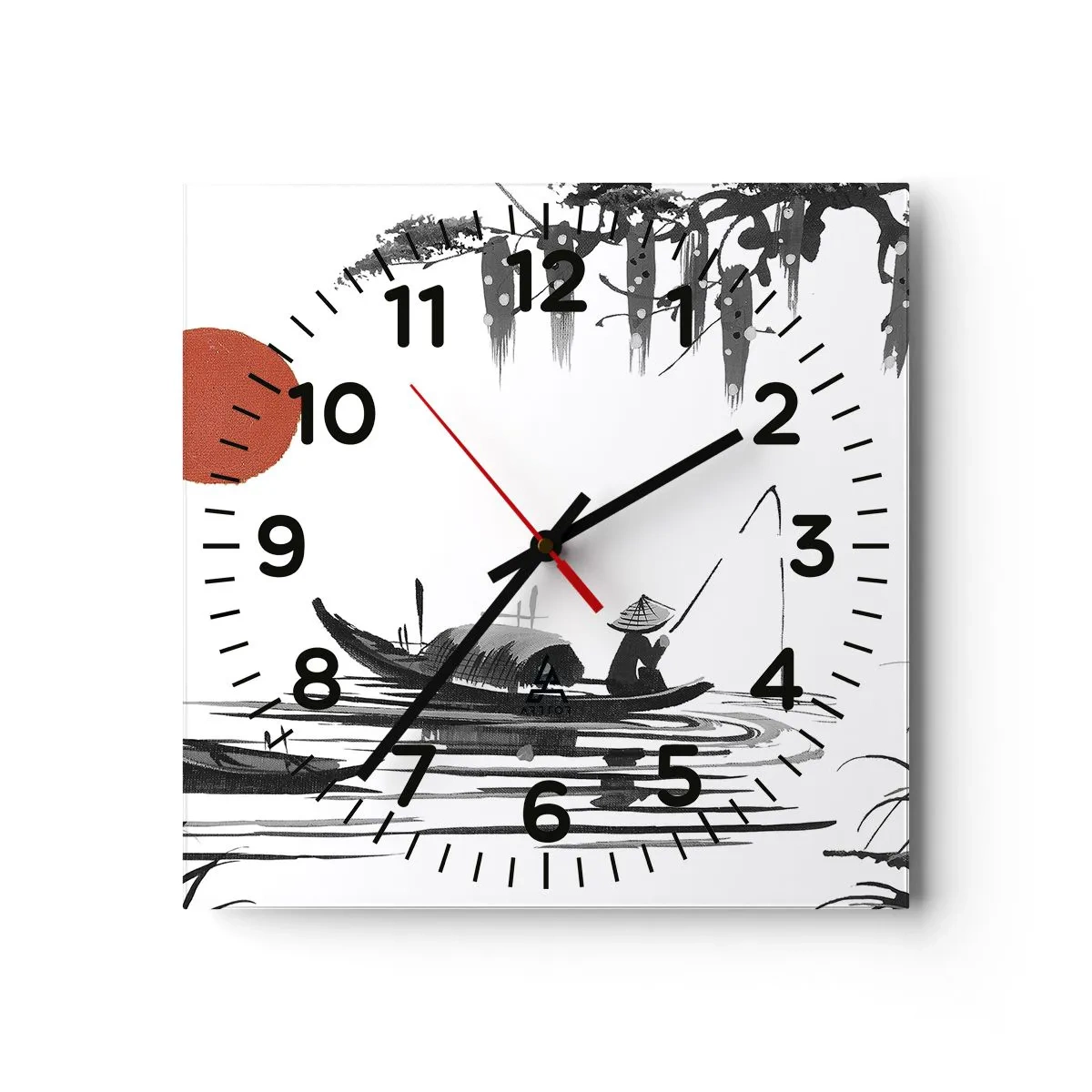 Zegar ścienny - Azjatyckie popołudnie - 30x30 cm