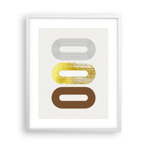 Plakat w białej ramie - Ooo! - 40x50 cm