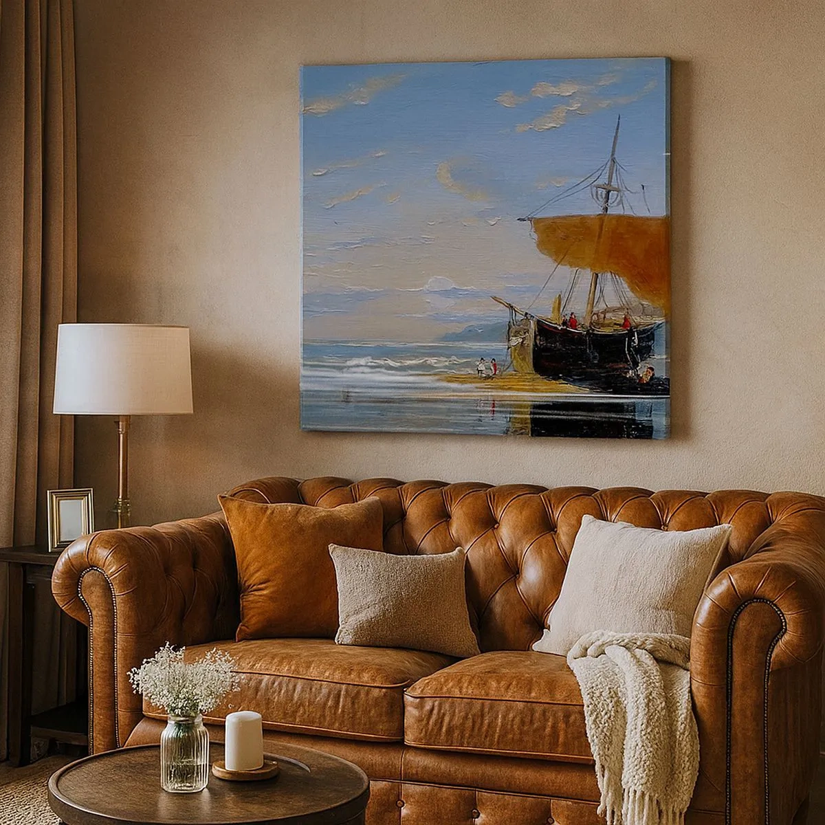 Obraz na płótnie - Woda, ziemia, powietrze - 30x30 cm