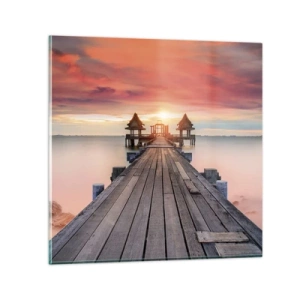 Obraz na szkle - Zachód na wschodzie - 60x60 cm