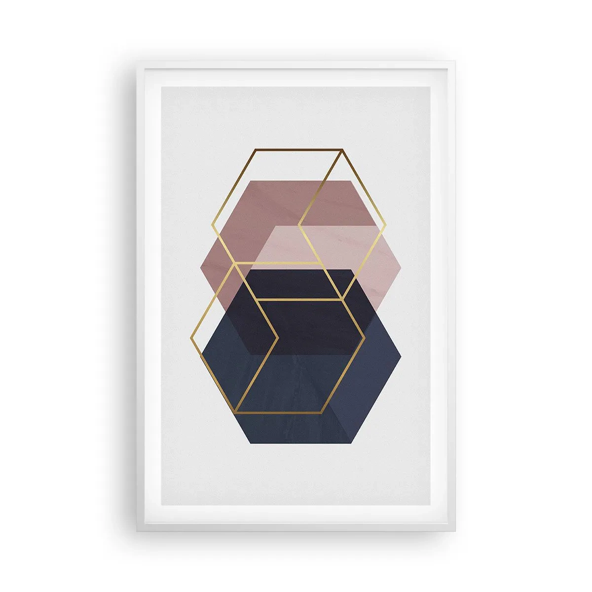 Plakat w białej ramie - Siła prostoty - 61x91 cm