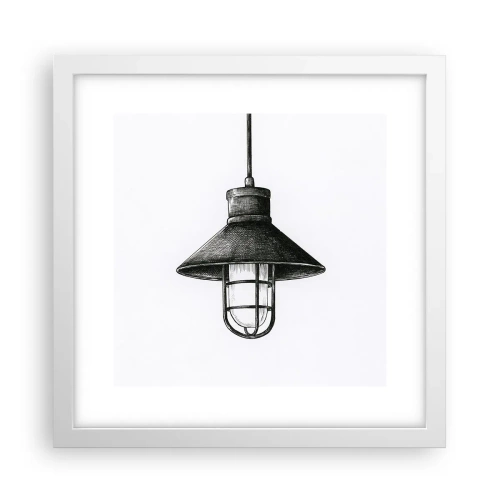 Plakat w białej ramie - Jak przed laty… - 30x30 cm