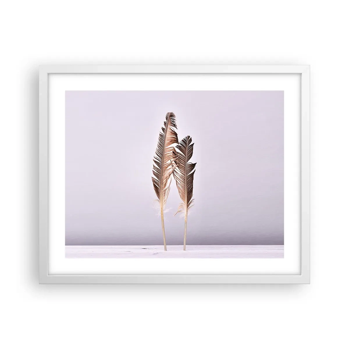 Plakat w białej ramie - Przeciw nicości - 50x40 cm