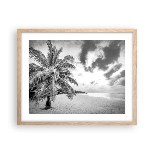 Plakat w ramie jasny dąb - Gdy tęsknisz do samotności… - 50x40 cm