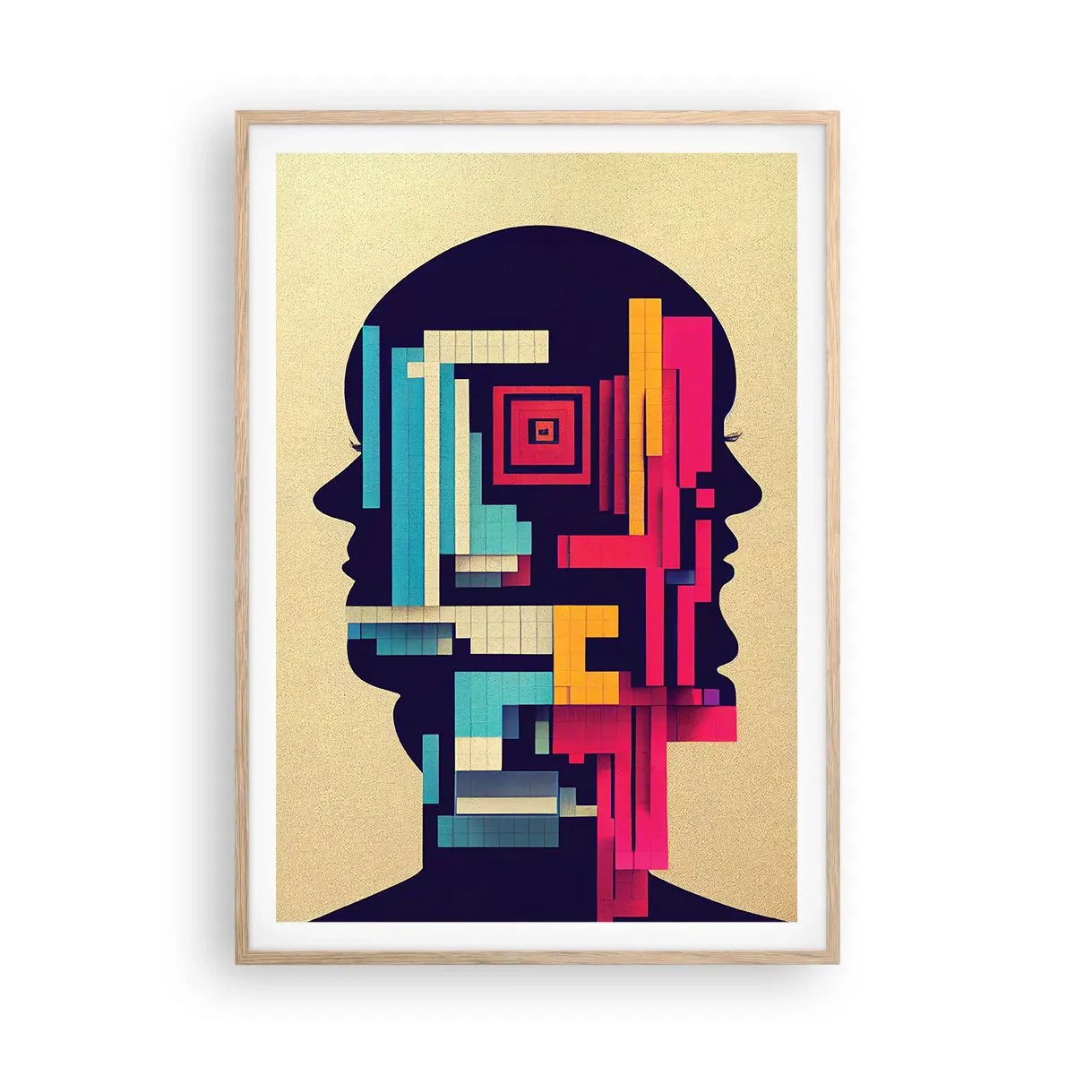 Plakat w ramie jasny dąb - Nowe więzi - 70x100 cm