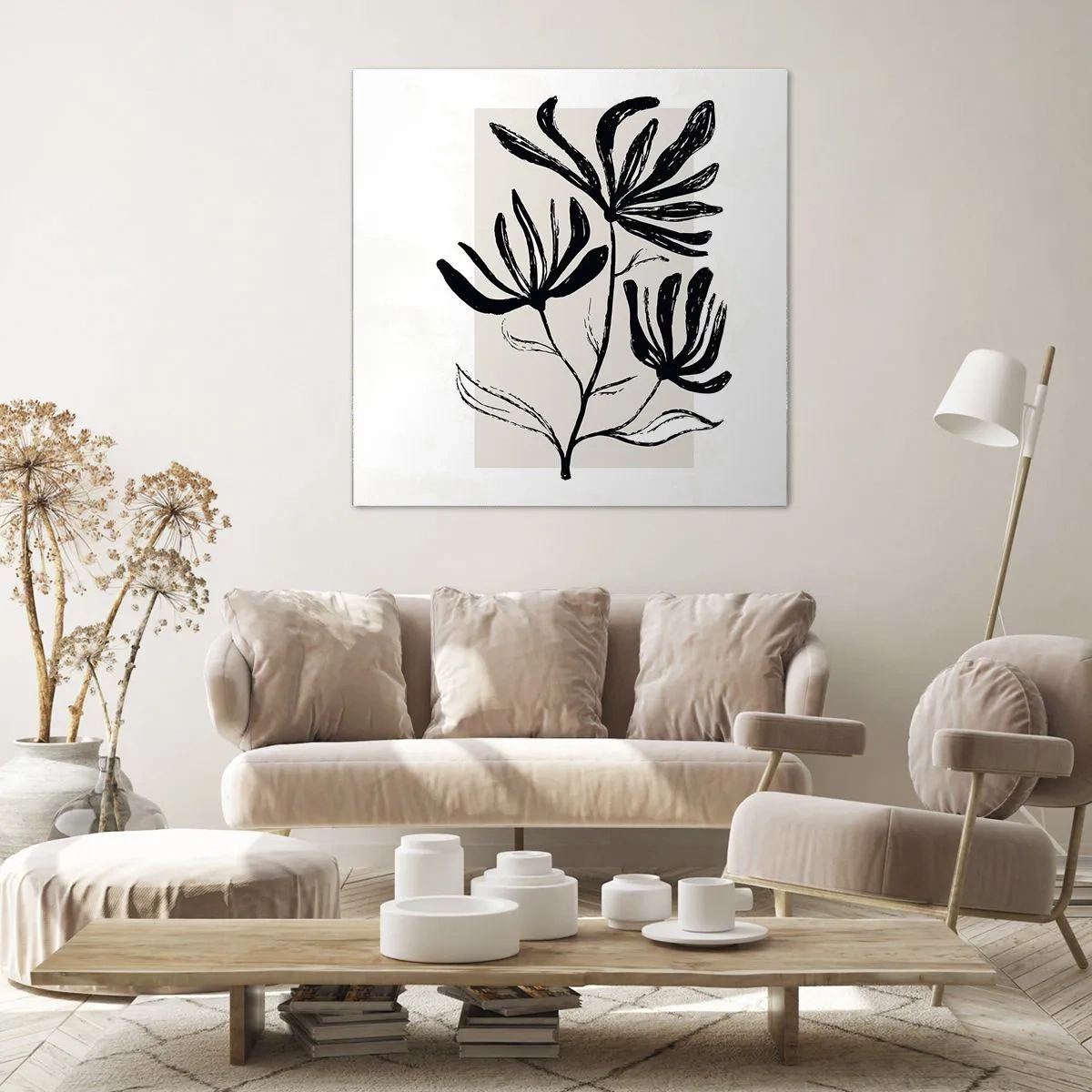 Obraz na płótnie - Szkic do zielnika - 60x60 cm